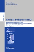 Cover: Artificial Intelligence in HCI - Springer