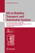 Cover: HCI in Mobility, Transport, and Automotive Systems - Springer