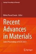 Cover: Recent Advances in Materials - Springer