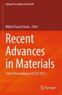 Enlarge image Cover: Recent Advances in Materials - Springer