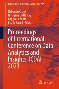 Enlarge image Cover: Proceedings of International Conference on Data Analytics and Insights, ICDAI 2023 - Springer