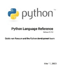 Enlarge image Cover: Python Language Reference Release 3.11.3 - Lulu.com