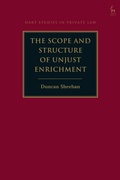 Cover: The Scope and Structure of Unjust Enrichment - Hart Publishing