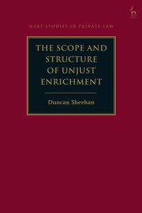 Abbildung von: The Scope and Structure of Unjust Enrichment - Hart Publishing