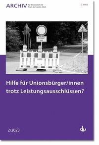 Abbildung von: Hilfe für Unionsbürger/innen trotz Leistungsausschlüssen? - Lambertus Verlag