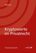 Cover: Kryptowerte im Privatrecht - Manz