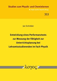 Abbildung von: Entwicklung eines Performanztests zur Messung der Fähigkeit zur Unterrichtsplanung bei Lehramtsstudierenden im Fach Physik - Logos Berlin