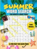 Cover: Summer Word Search for Adults Large Print - Lazerleaf Books