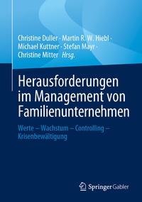 Abbildung von: Herausforderungen im Management von Familienunternehmen - Springer Gabler