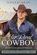 Cover: Her Rival Cowboy (Brothers of Miller Ranch, #3) - Kenzo Publishing
