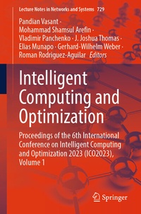 Enlarge image Cover: Intelligent Computing and Optimization - Springer