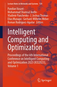 Enlarge image Cover: Intelligent Computing and Optimization - Springer