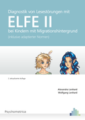 Cover: Diagnostik von Lesest&ouml;rungen mit ELFE II bei Kindern mit Migrationshintergrund - Psychometrica