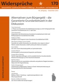 Cover: Alternativen zum B&uuml;rgergeld - Westf&auml;lisches Dampfboot