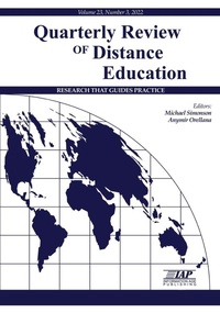 Enlarge image Cover: Quarterly Review of Distance Education Vol 23 Issue 3 - Information Age Publishing