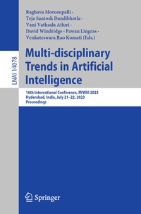 Enlarge image Cover: Multi-disciplinary Trends in Artificial Intelligence - Springer