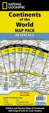 Cover: National Geographic Continents of the World Maps (Folded with Flags and Facts) [Map Pack Bundle] - National Geographic Maps