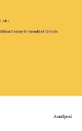 Cover: Biblical History for Israelitish Schools - Anatiposi Verlag