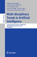 Cover: Multi-disciplinary Trends in Artificial Intelligence - Springer
