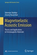 Cover: Magnetoelastic Acoustic Emission - Springer