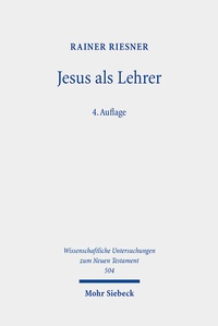 Abbildung von: Jesus als Lehrer - Mohr Siebeck