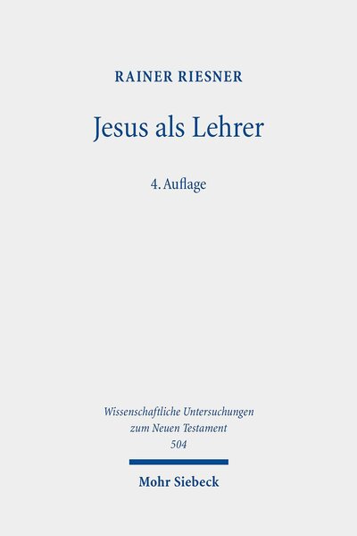 Abbildung von: Jesus als Lehrer - Mohr Siebeck