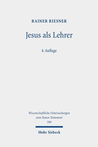 Abbildung von: Jesus als Lehrer - Mohr Siebeck
