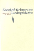 Abbildung von: Zeitschrift für bayerische Landesgeschichte Band 85 Heft 2/2022 - C.H.BECK