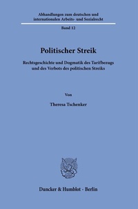 Abbildung von: Politischer Streik. - Duncker & Humblot