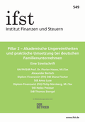 Cover: ifst-Schrift 549 - Finanzen u. Steuern