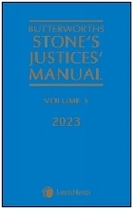 Cover: Butterworths Stone's Justices' Manual 2023 - Butterworths Law