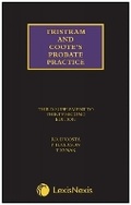 Cover: Tristram and Coote's Probate Practice Third Supplement to the 32nd edition - Butterworths Law