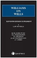 Cover: Williams on Wills - Butterworths Law