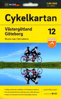 Abbildung von: Vaestergoetland / Goeteborg cycling map: 12 - Kartforlaget