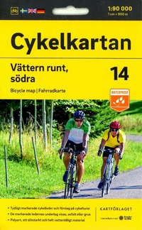 Abbildung von: Vaetter lake South cycling map: 14 - Kartforlaget