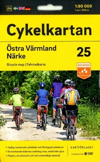 Abbildung von: Vaermland East/Naerke cycling map: 25 - Kartforlaget