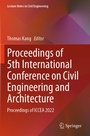 Cover: Proceedings of 5th International Conference on Civil Engineering and Architecture - Springer