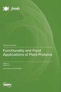 Cover: Functionality and Food Applications of Plant Proteins - MDPI AG