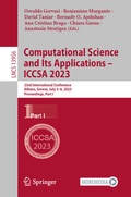 Cover: Computational Science and Its Applications - ICCSA 2023 - Springer