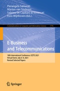Cover: E-Business and Telecommunications - Springer