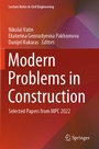 Cover: Modern Problems in Construction - Springer