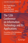Cover: The 12th Conference on Information Technology and Its Applications - Springer