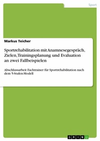 Abbildung von: Sportrehabilitation mit Anamnesegespräch, Zielen, Trainingsplanung und Evaluation an zwei Fallbeispielen - GRIN Verlag