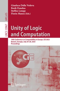 Enlarge image Cover: Unity of Logic and Computation - Springer