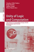 Cover: Unity of Logic and Computation - Springer