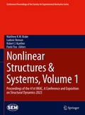 Cover: Nonlinear Structures & Systems, Volume 1 - Springer