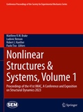 Cover: Nonlinear Structures & Systems, Volume 1 - Springer
