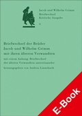Cover: Briefwechsel der Br&uuml;der Jacob und Wilhelm Grimm mit ihren &auml;lteren Verwandten - Hirzel