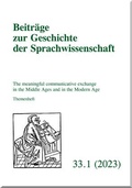 Cover: The meaningful communicative exchange in the Middle Ages and in the Modern Age - Nodus