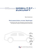 Cover: Wartungsverhalten privater Nachfrager - Cuvillier Verlag